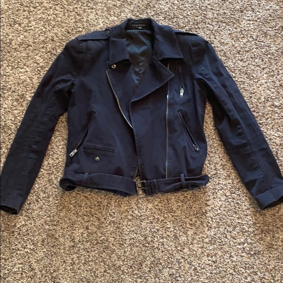 Theory Jackets & Blazers - Theory navy moto jacket